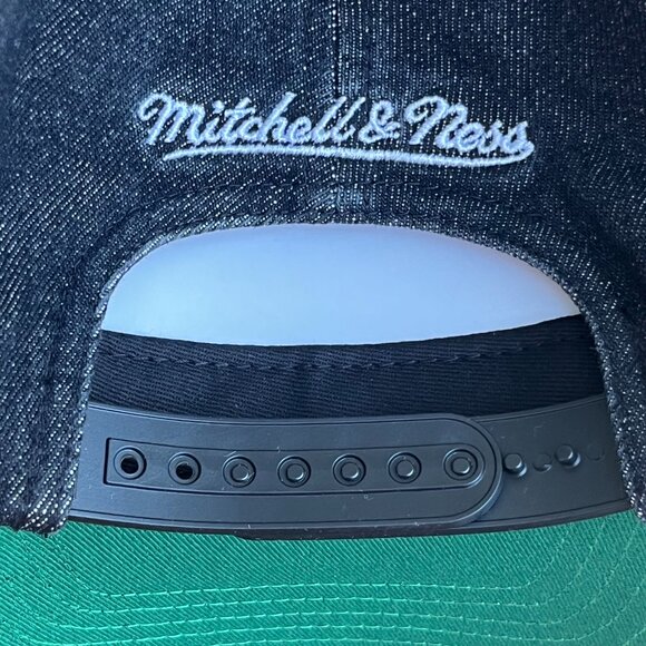 MITCHELL & NESS LOS ANGELES DODGERS FADED DENIM PRO PINCH SNAPBACK HAT NEW - Picture 4 of 4
